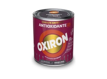 Esmalte antioxidante oxiron liso brillo 750 ml gris metaliza