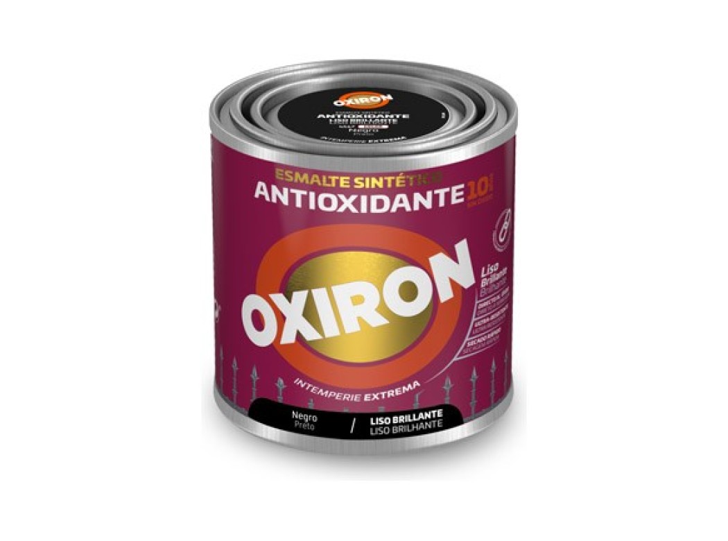 Esmalte antioxidante oxiron liso brillo 750 ml negro