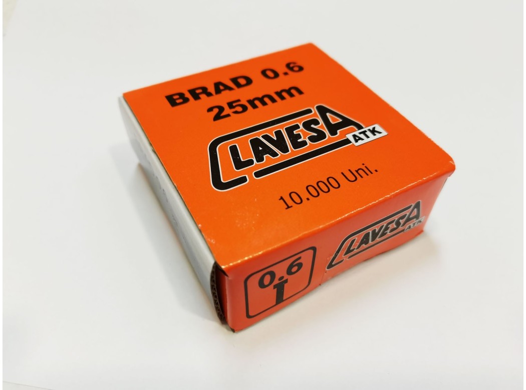 Clavo clavad.neum s/cab 25mm cobreado pin alfa s/c 0.6/25 cl