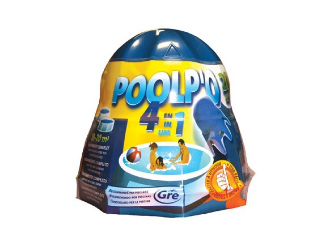Cloro tratamiento mensual poolpo 250 gr para piscinas de 10