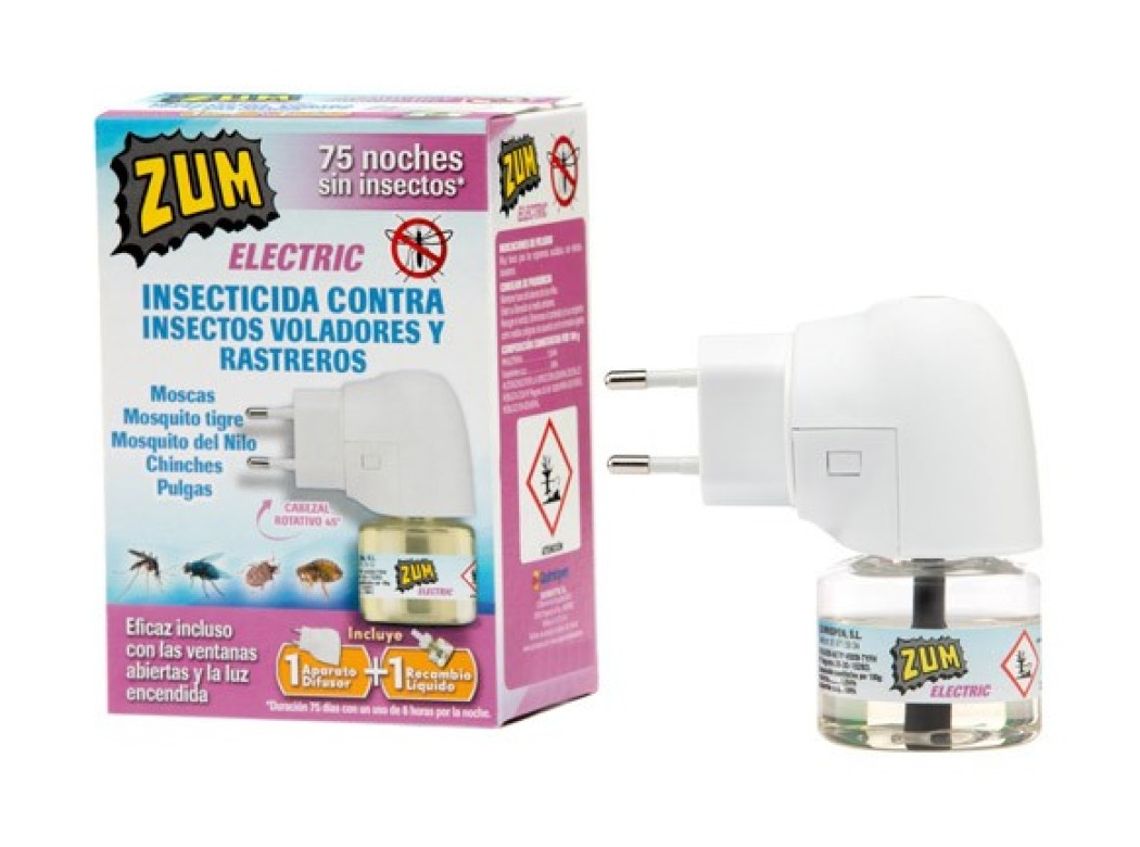 Insecticida electrico matamosquitos zum difusor + recambio 3