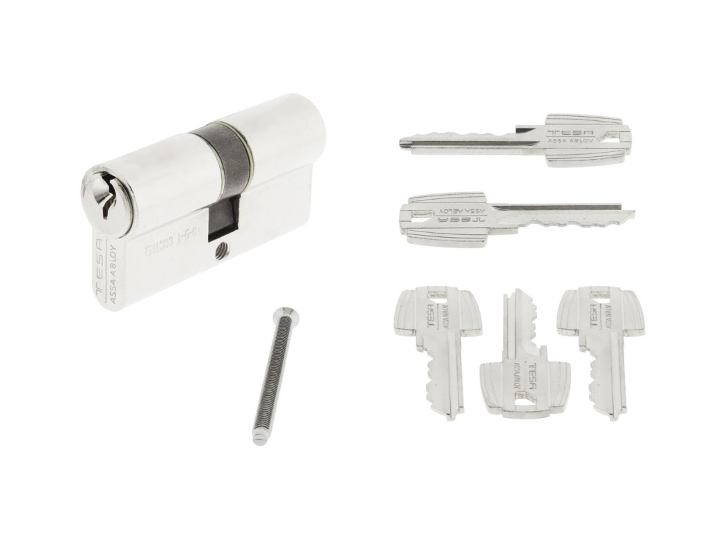 Cilindro te5 niquel llave serreta 35-35