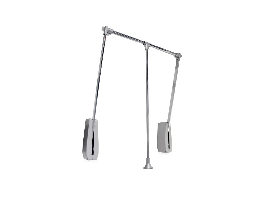 Emuca Colgador abatible para pared Hang, 600-830, Cromado, Acero y Plástico, 1 un