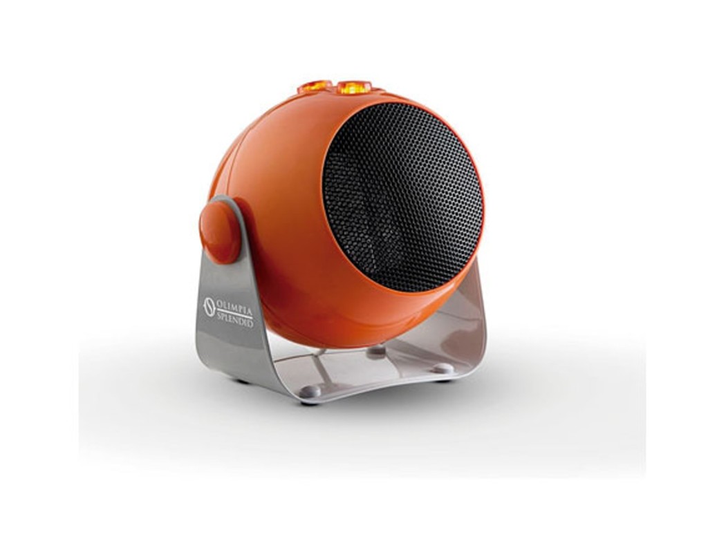 Termoventilador ceramico design inclinable 1800w naranja