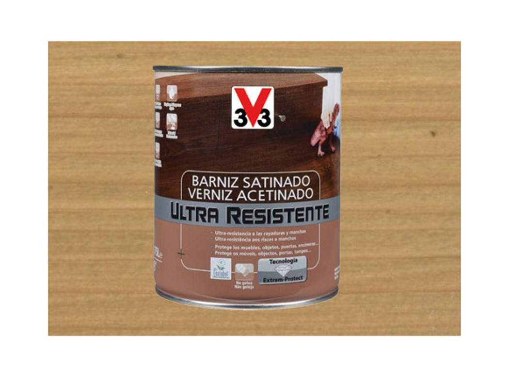 Barniz interior al agua ultra resistente satinado 250 ml inc