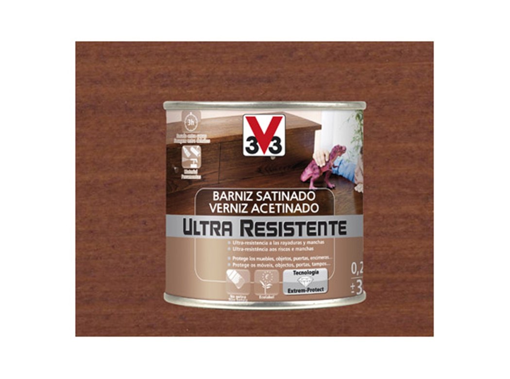 Barniz interior al agua ultra resistente satinado 250 ml sap