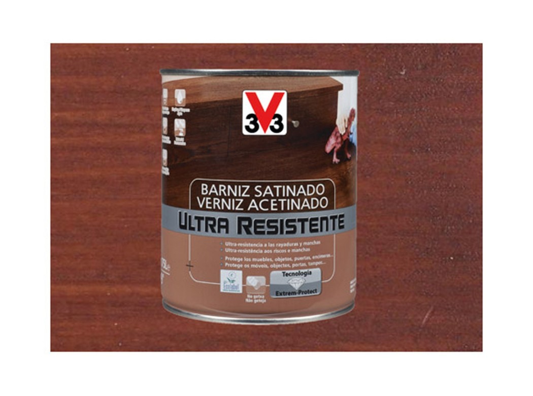 Barniz interior al agua ultra resistente satinado 750 ml cao