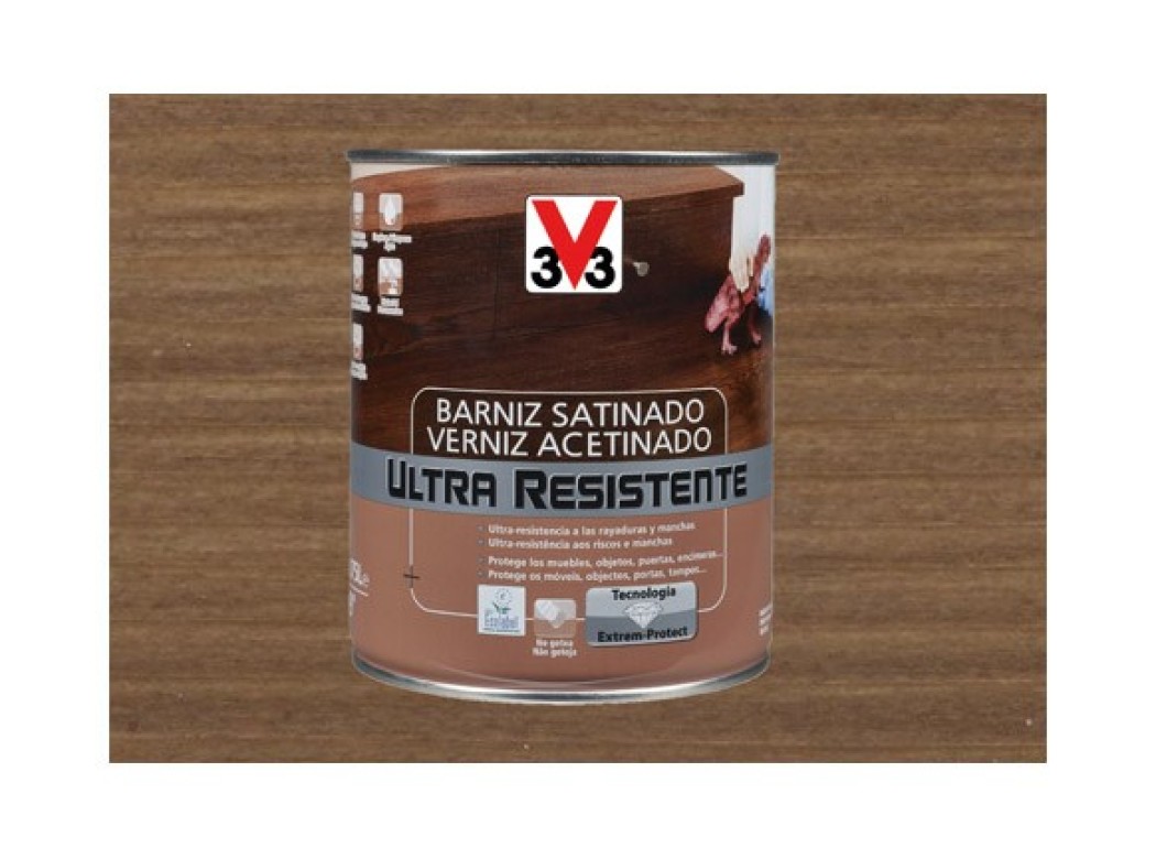 Barniz interior al agua ultra resistente satinado 750 ml nog