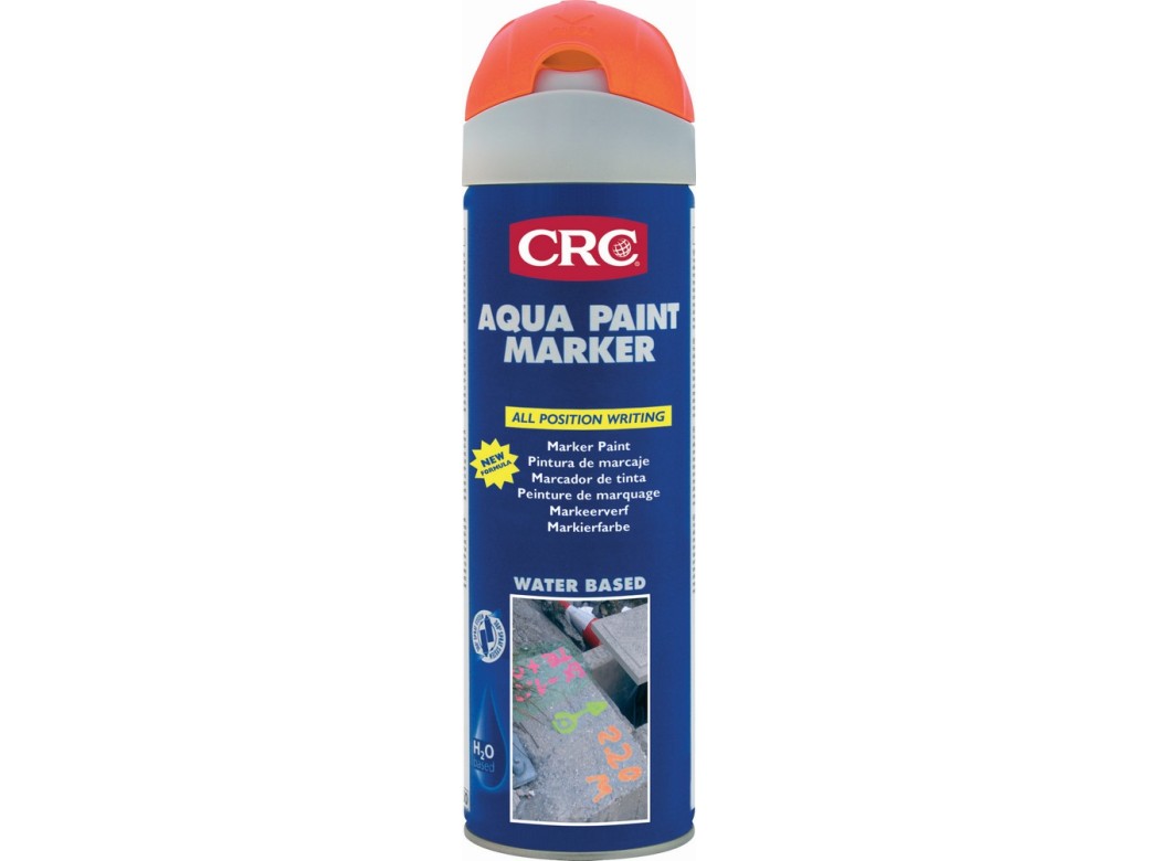 Pintura marcaje crc naranja spray 500ml aqua paint 30011-aa