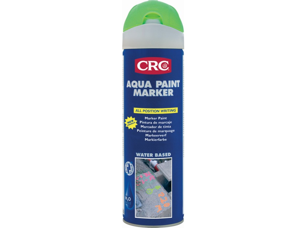 Pintura marcaje crc verde spray 500ml aqua paint 30012-aa