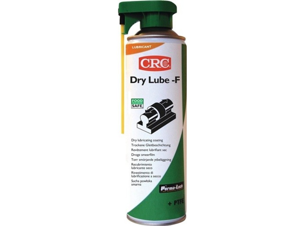 Lubricante seco base ptfe 500ml blanco dry lube-f spray crc