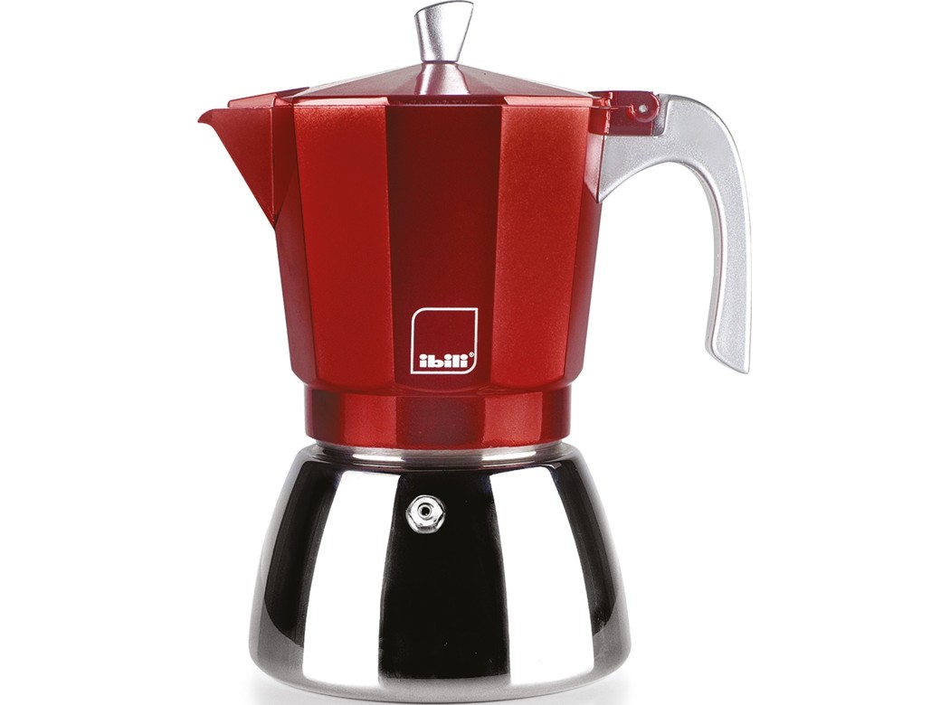 Cafetera acero + aluminio induccion elba 3 tazas