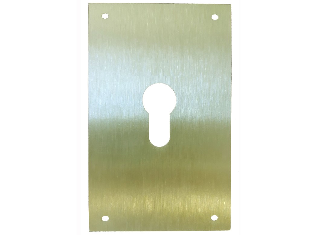Placa cerradura 80x120mm bocallave pera m-51/80120p, laton m