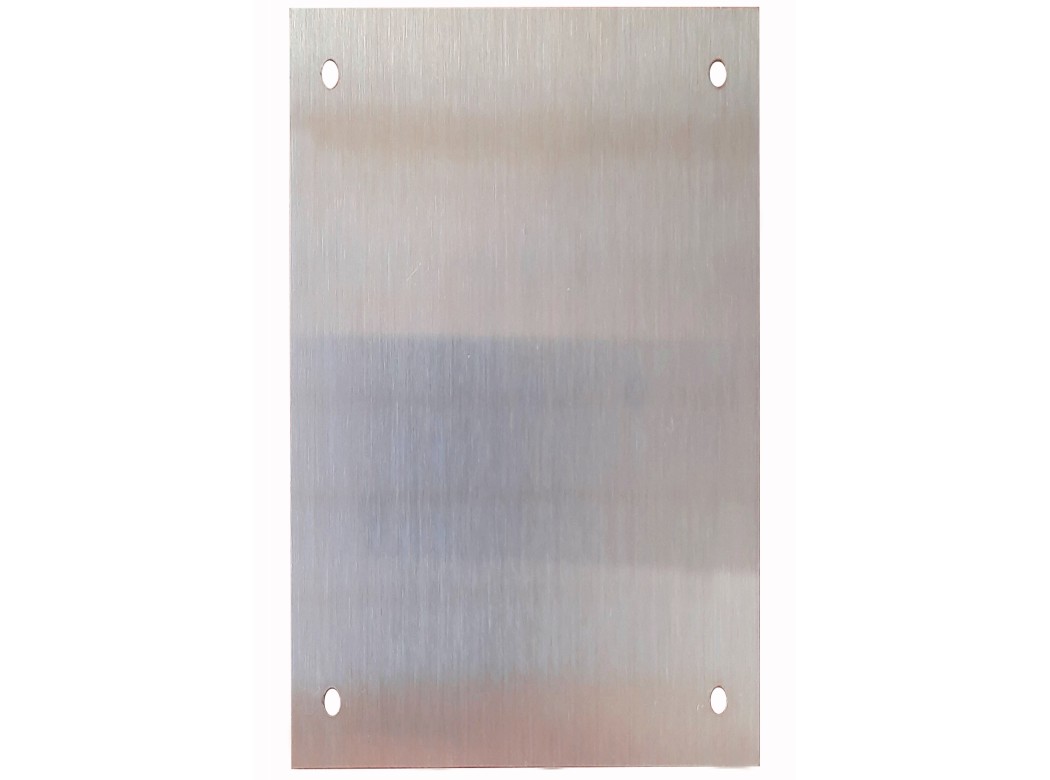 Placa cerradura 80x120mm ciega m-51/80120c, inox satinado