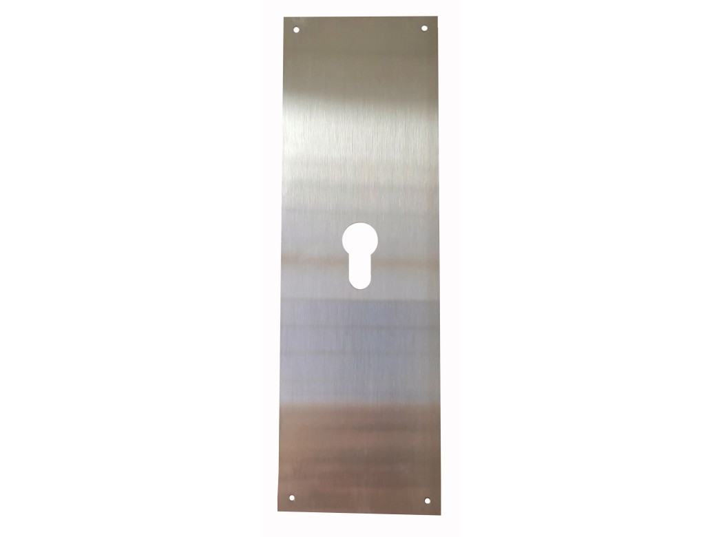 Placa cerradura 80x250mm bocallave pera m-51/80250p, inox sa