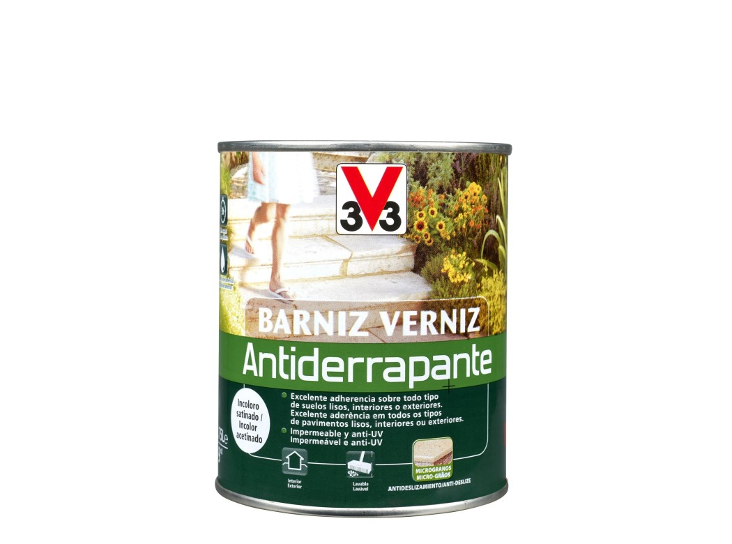 Barniz suelos antiderrapante 750 ml