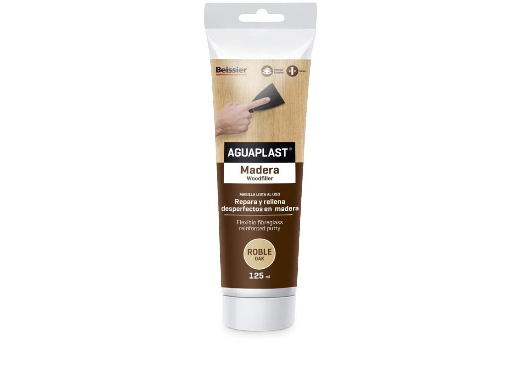 Masilla reparacion madera aguaplast 125 ml 2283 roble