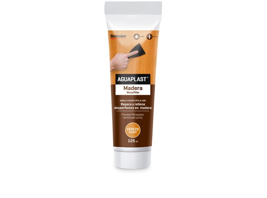 Masilla reparacion madera aguaplast 125 ml 3558 cerezo