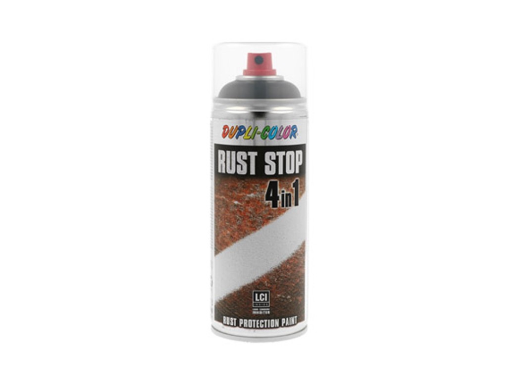 Pintura antioxidante spray rust stop 400 ml ral 9005 negro