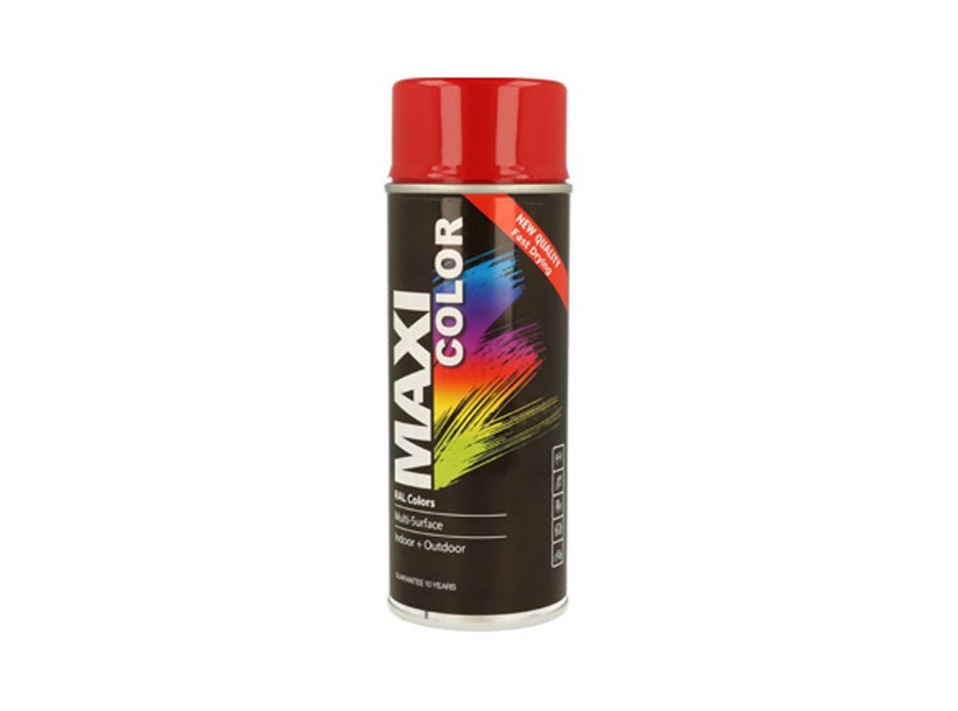 Pintura spray maxi color brillo 400 ml ral 3001 rojo señales