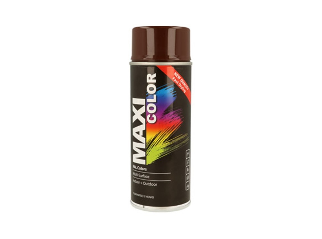 Pintura spray maxi color brillo 400 ml ral 8016 brillo caoba