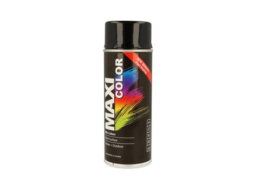 Pintura spray maxi color brillo 400 ml ral 9005 negro intens