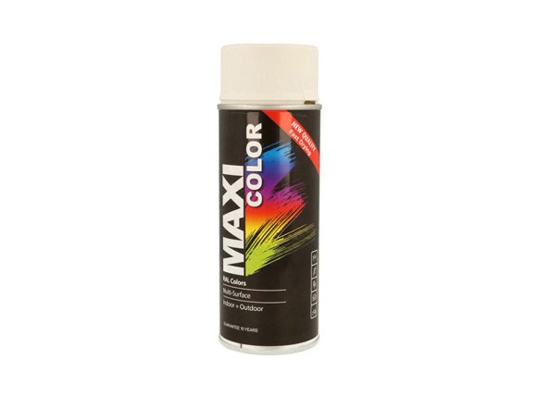 Pintura spray maxi color mate 400 ml ral 9010 blanco puro