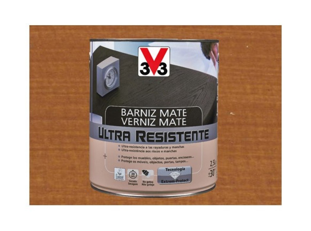 Barniz interior al agua ultra resistente mate 750 ml cerezo