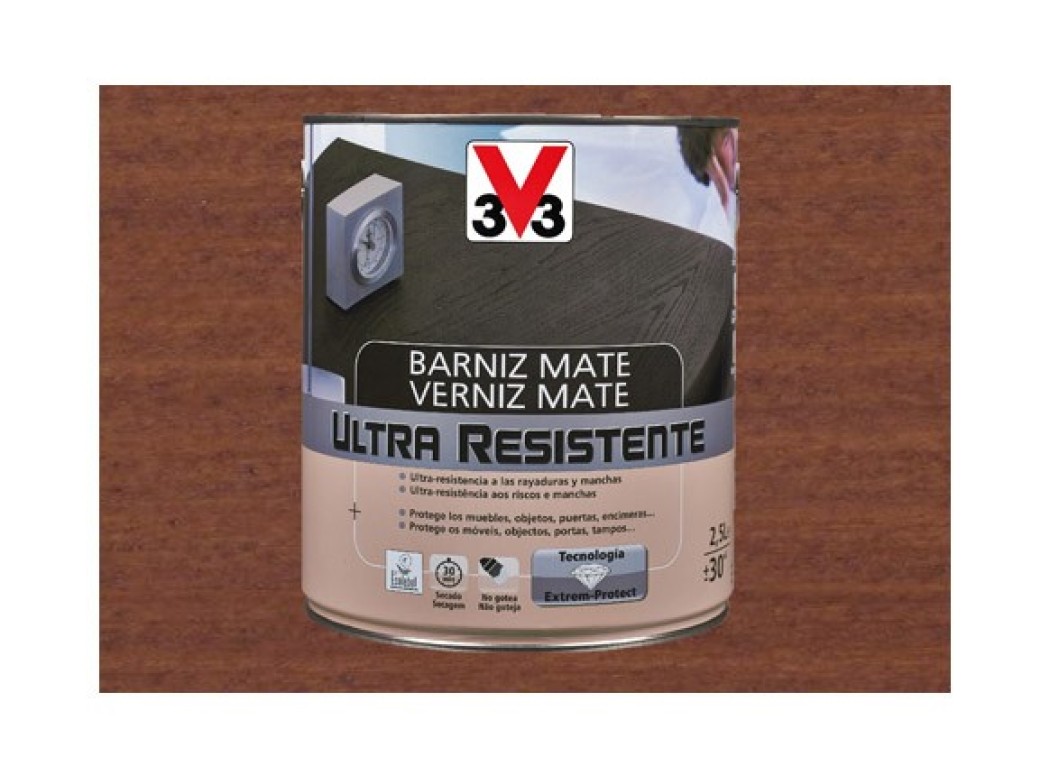 Barniz interior al agua ultra resistente mate 750 ml sapeli