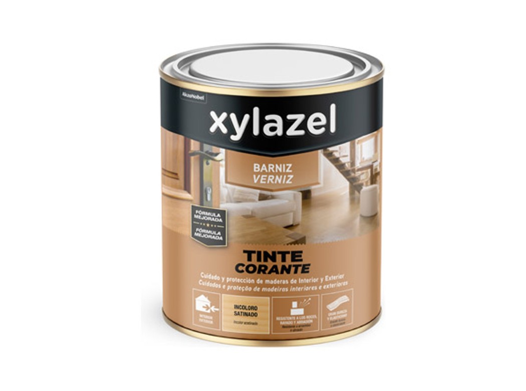 Barniz sintetico tinte brillante xylazel 750 ml nogal