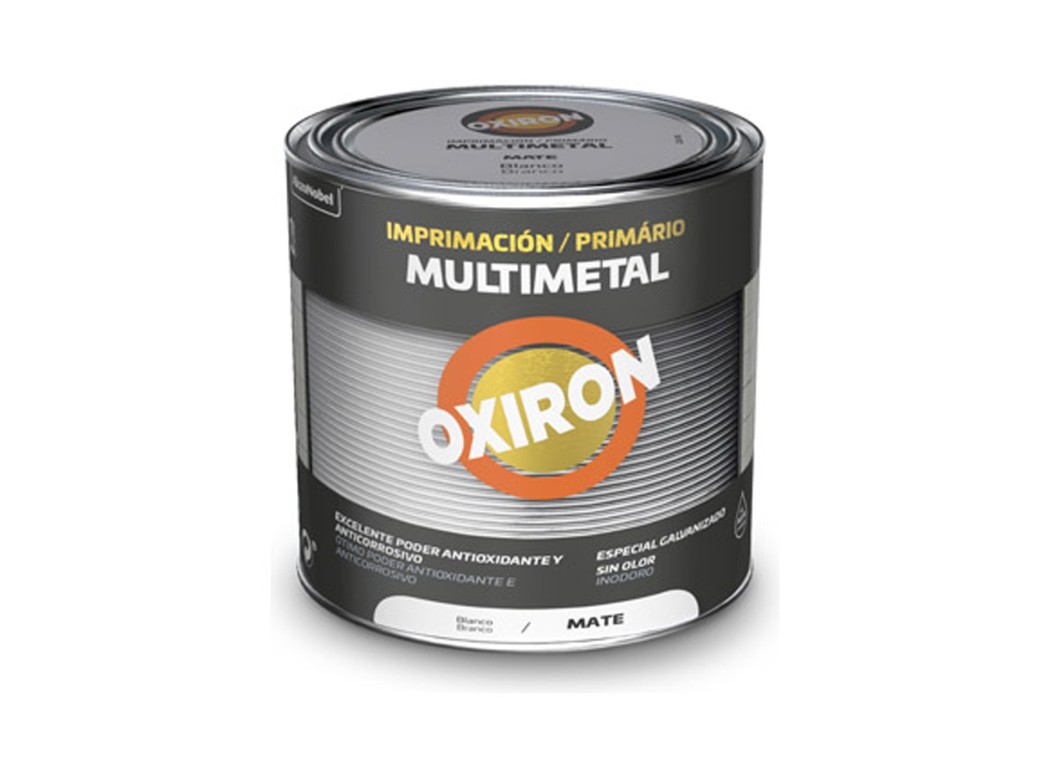Imprimacion multimetal oxiron mate titan 750 ml blanco