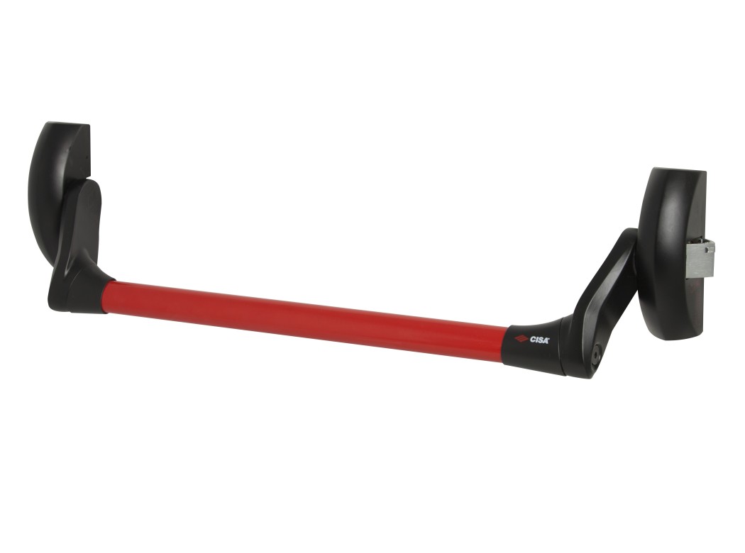 Antipanico sobreponer 1 punto fast push 900mm negro/rojo