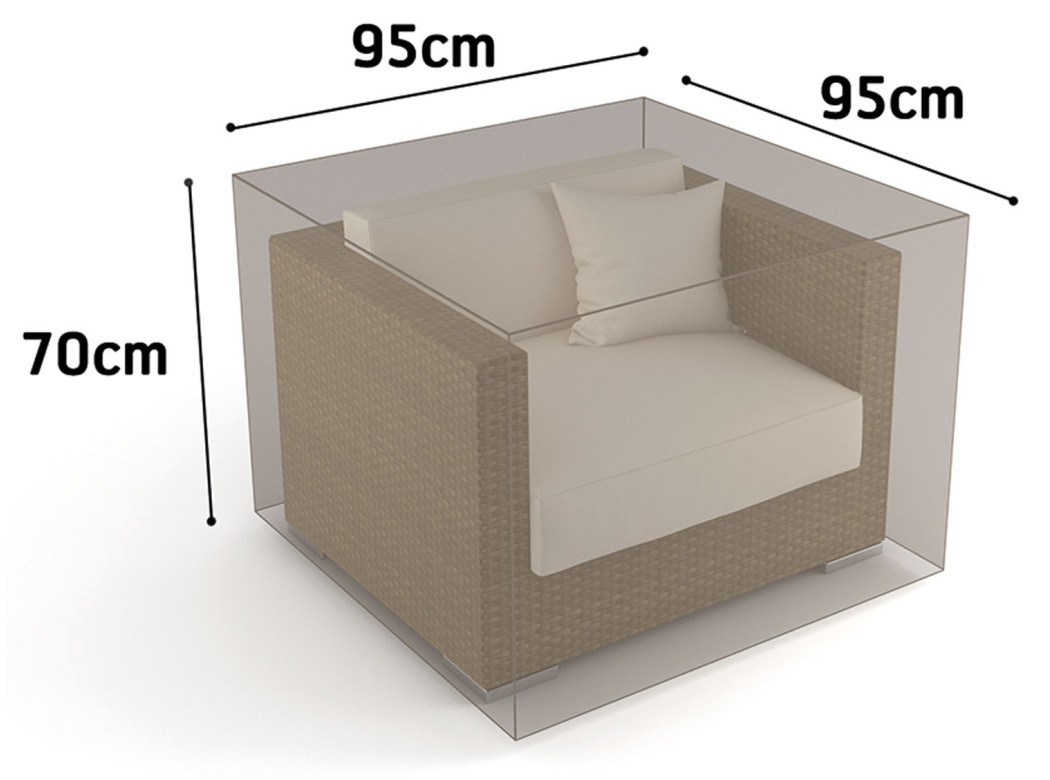 Funda sillon 1 plaza vison nortene 95 x 95 h 70