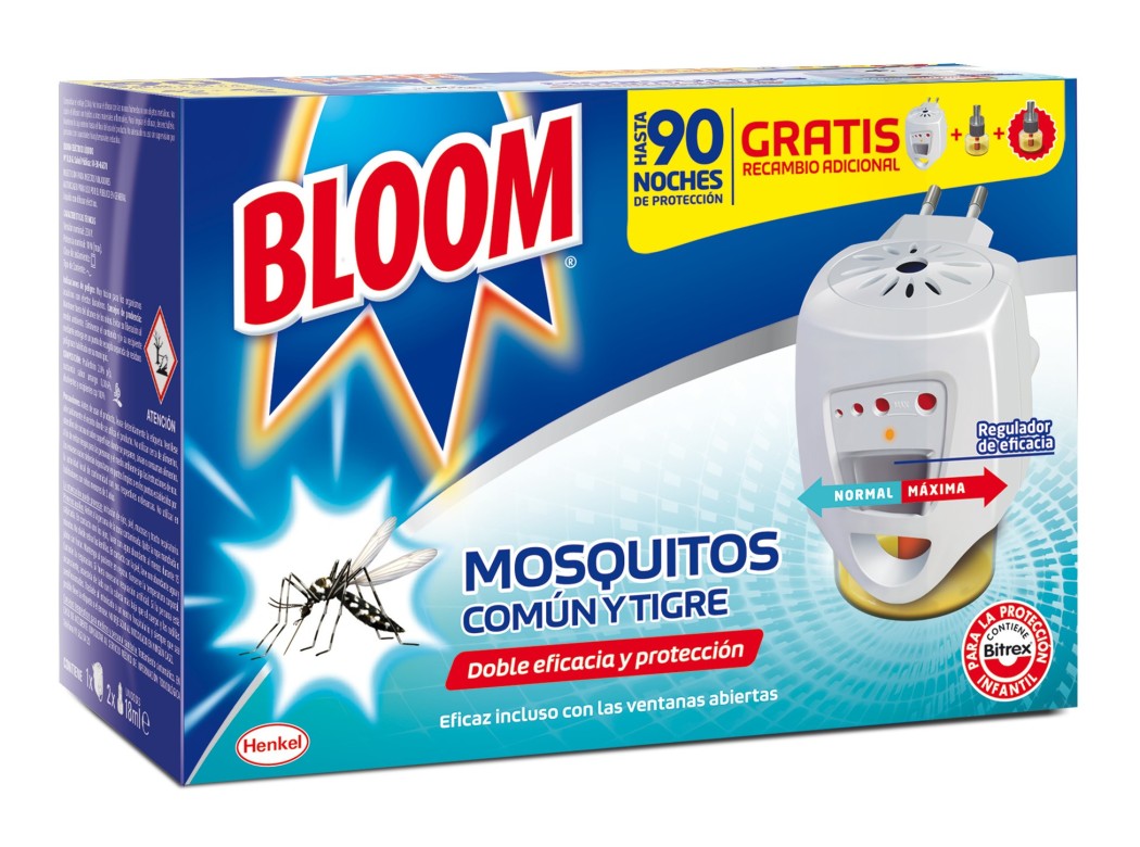 Insecticida electrico mosquitos comÚn y tigre bloom difusor