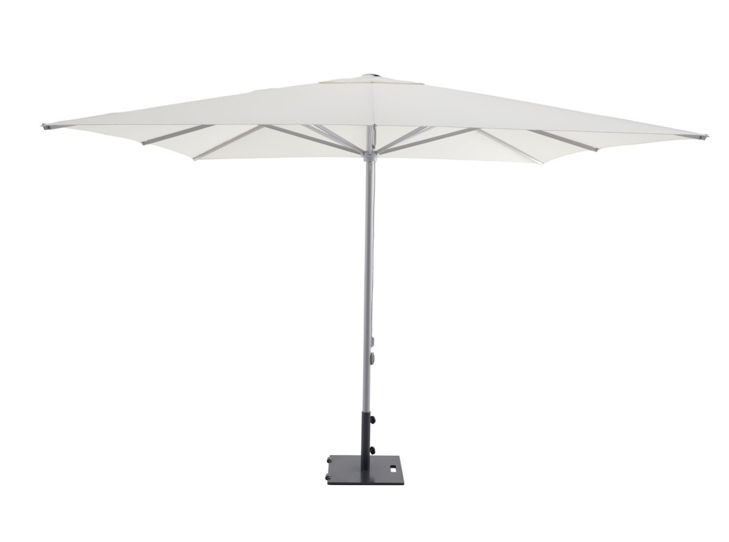 Parasol aluminio blanco non 3 x 3 m tubo 48 mm