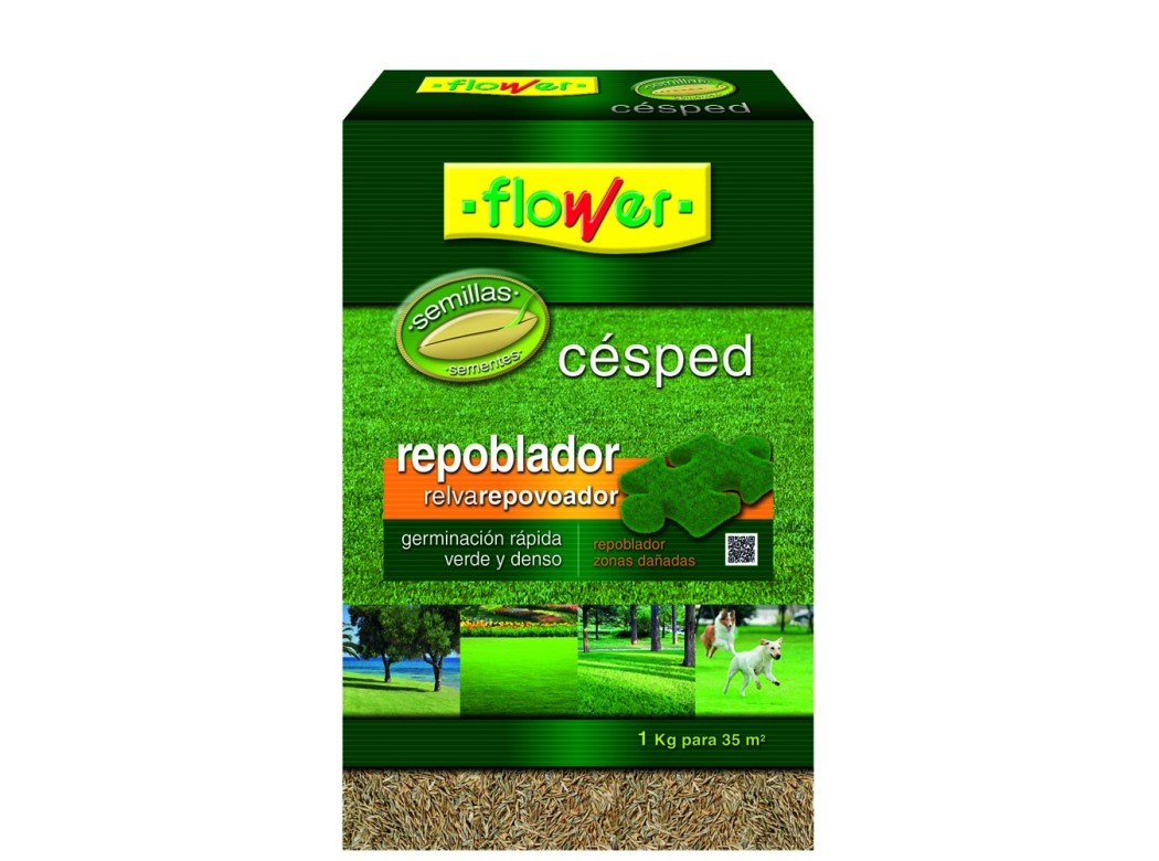 Semillas cesped repoblador flower 1 kg