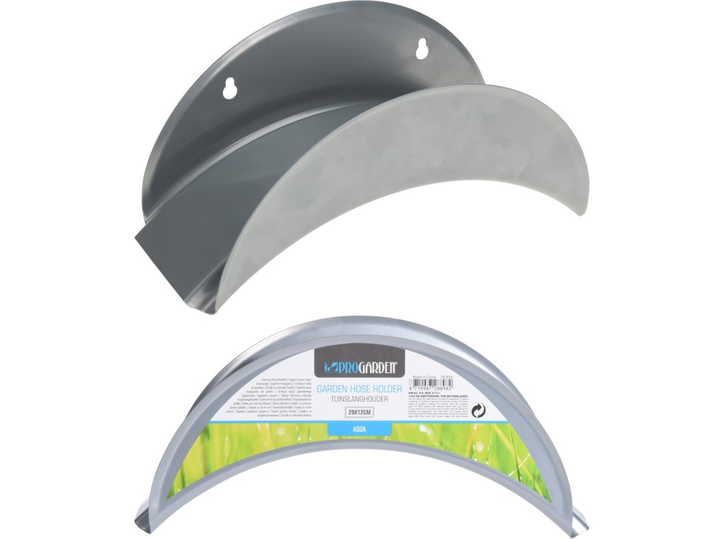 Soporte manguera metalico 29 x 12 cm