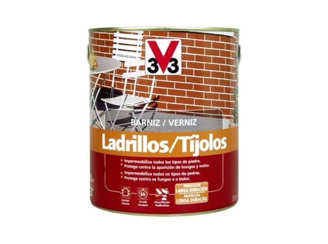 Barniz exterior ladrillo incoloro mate 2,5 l v33