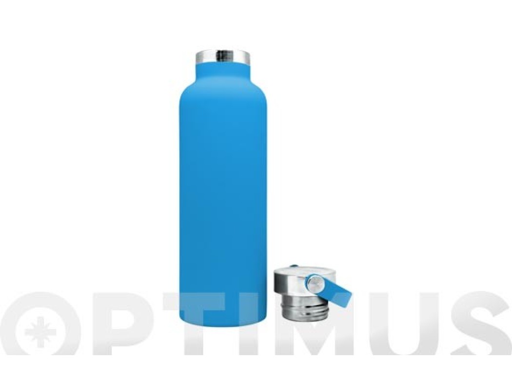 Botella termo inox sport 750 ml - azul