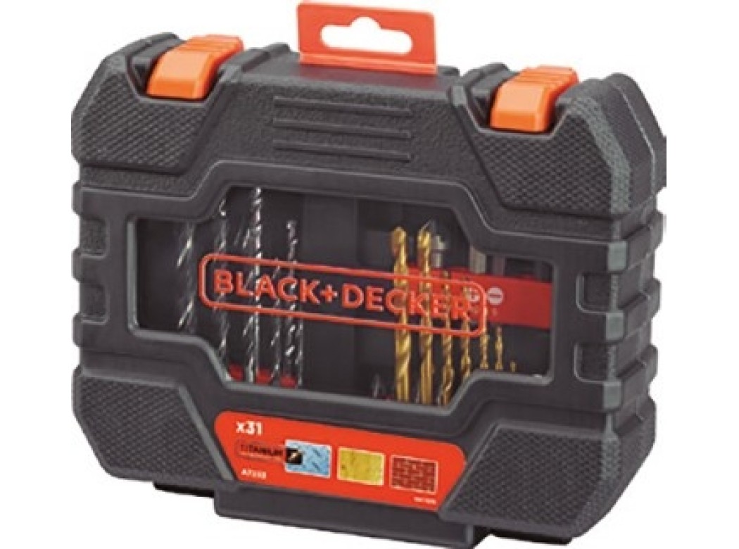Brocas + puntas atornillar juego 31 piezas black & decker