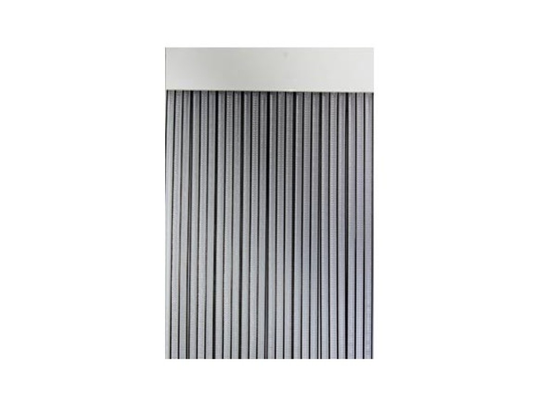 Cortina de puerta cinta duero-negro/transparente 90 x 210 cm