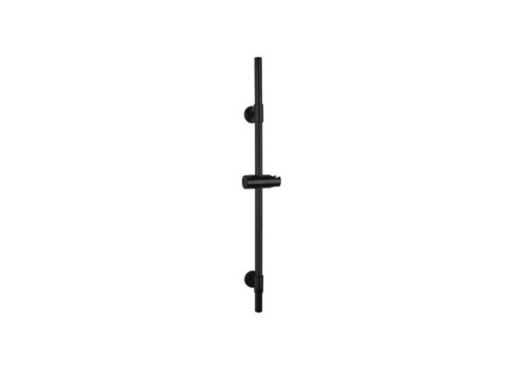 Barra ducha acero inox negro basic 66 cm wenko