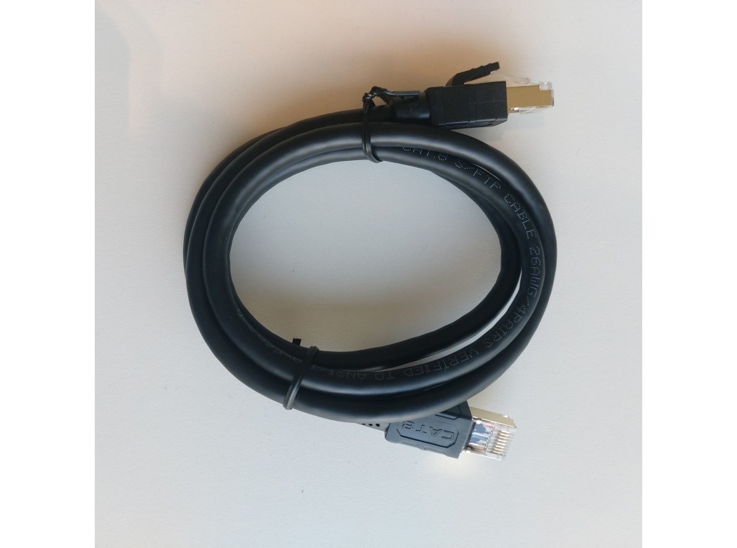 Cable ethernet rj45 cat-8 1m negro axil