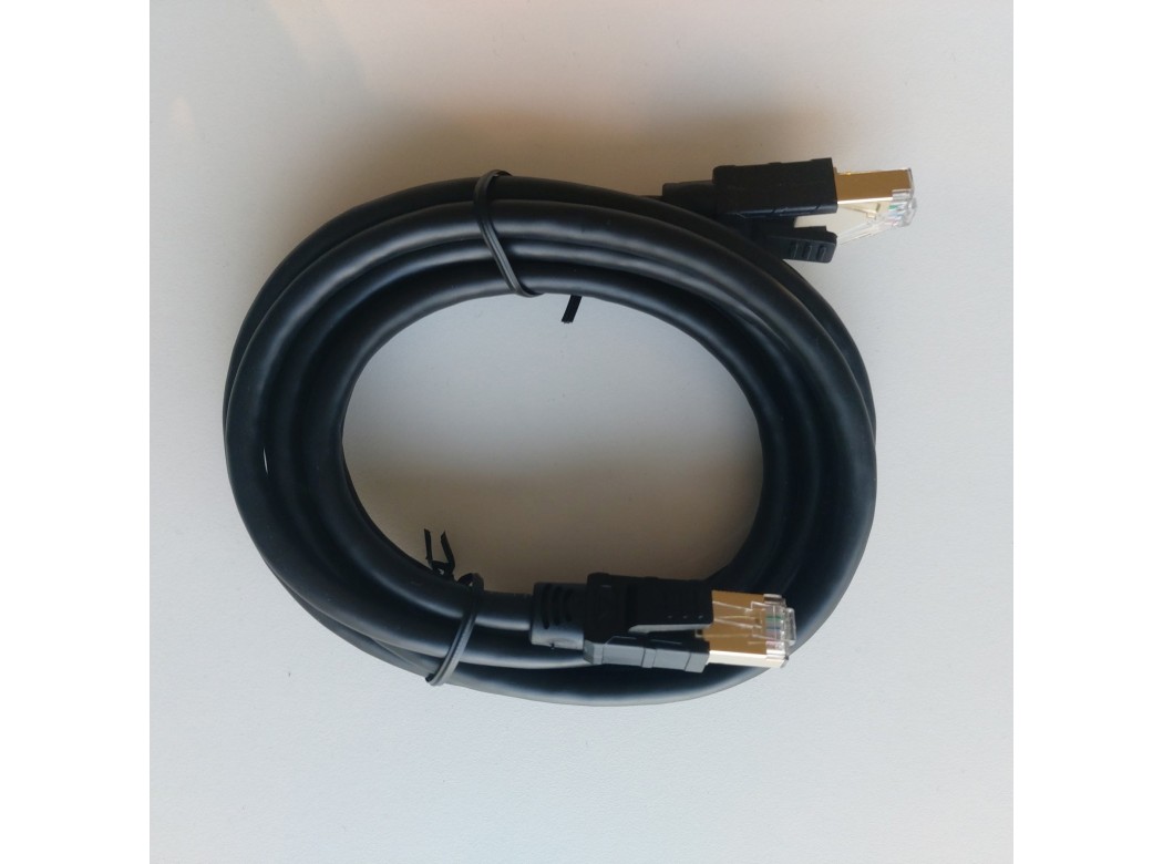 Cable ethernet rj45 cat-8 2m negro axil