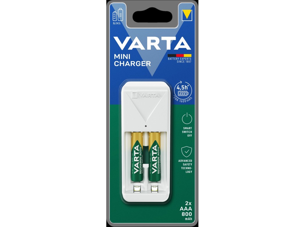 Cargador pilas mini aa/aaa+2aa 2100 mah varta