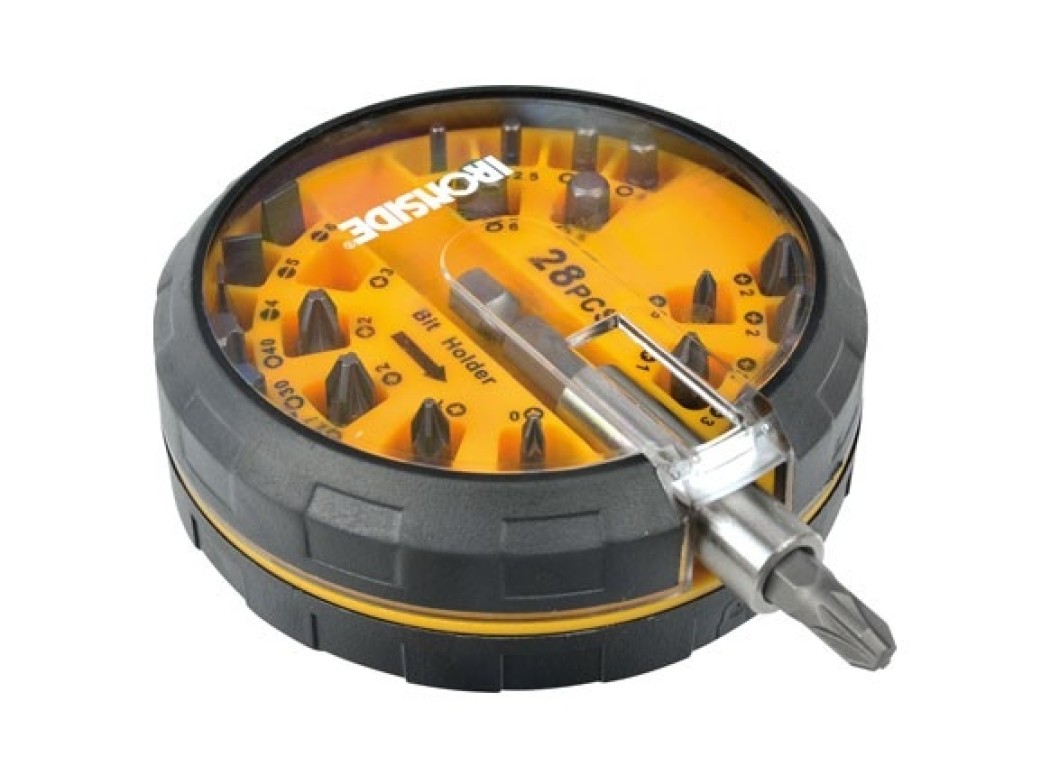 Puntas atornillar, set 28 pzas. organizador, hockey puck iro