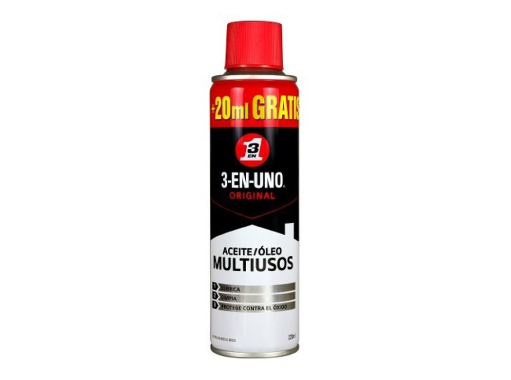 Aceite lubricante multiusos spray 200 + 20 ml wd-40