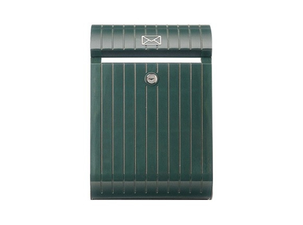 Buzon exterior plastico piccolo verde 25,2 x 11 x 37,7 cm ta