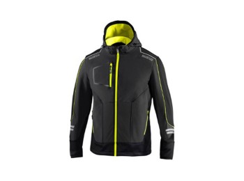 Chaqueta tech softshell gris /amarillo fluor talla s sparco