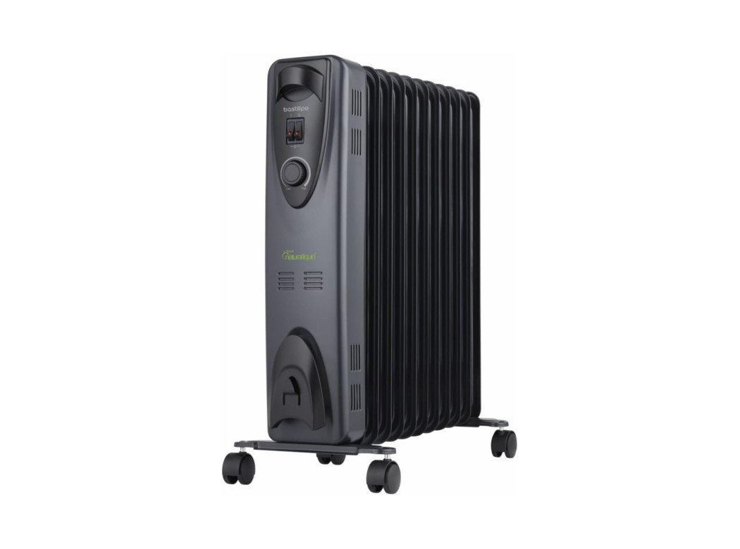 Radiador ecologico negro 11 elementos 2000 w bastilipo